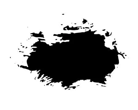 Mascara smears texture. Vector scribble black brush strokes isolated on white. Stock Illustration