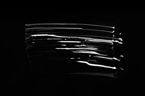 Mascara texture with black background Stock Photos