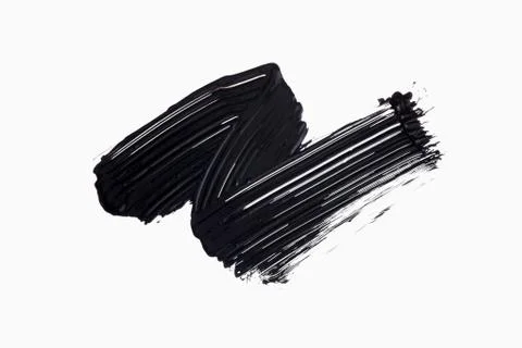 Mascara texture with white background Stock Photos