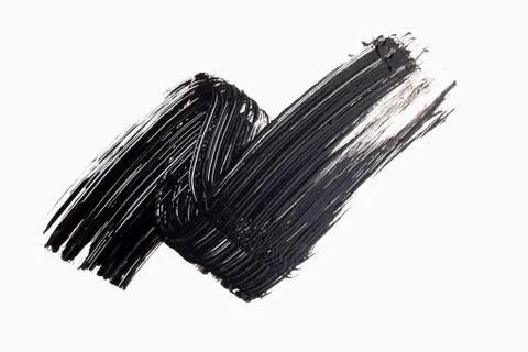 Mascara texture with white background Stock Photos