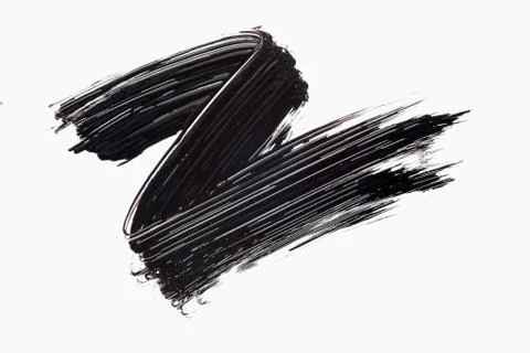Mascara texture with white background Stock Photos