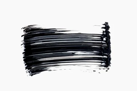 Mascara texture with white background Stock Photos