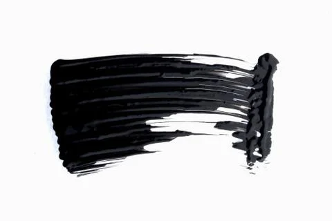 Mascara texture with white background Stock Photos