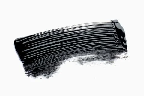 Mascara texture with white background Stock Photos