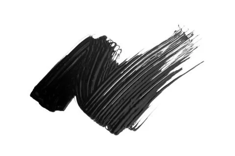 Mascara texture with white background Stock Photos
