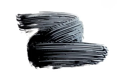 Mascara texture with white background Stock Photos