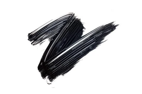 Mascara texture with white background Stock Photos