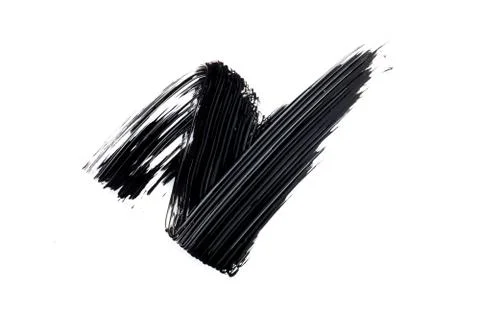 Mascara texture with white background Stock Photos