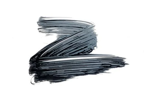 Mascara texture with white background Stock Photos
