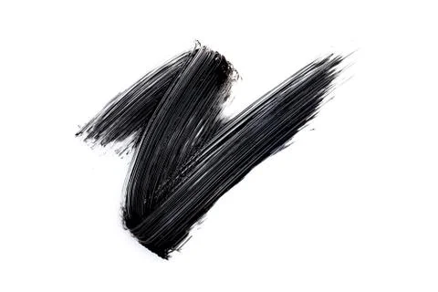Mascara texture with white background Stock Photos