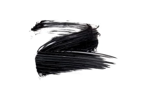 Mascara texture with white background Stock Photos