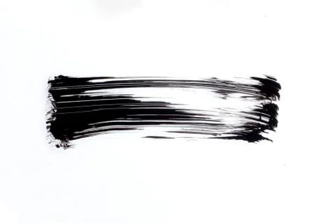Mascara texture with white background Stock Photos