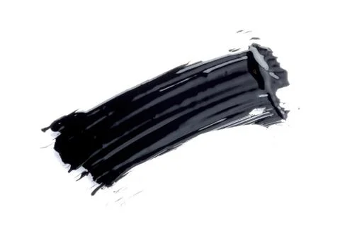 Mascara texture with white background Stock Photos