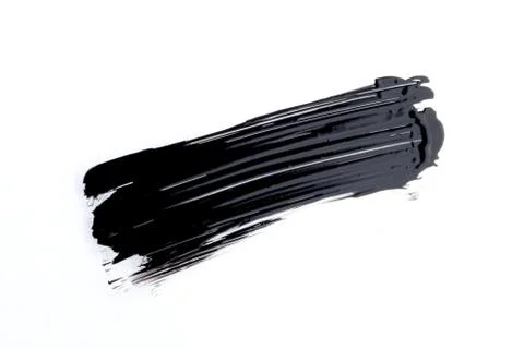 Mascara texture with white background Stock Photos
