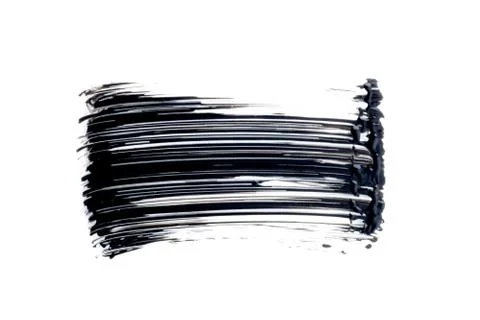 Mascara texture with white background Stock Photos