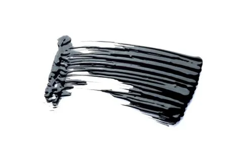Mascara texture with white background Stock Photos
