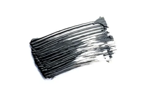 Mascara texture with white background Stock Photos