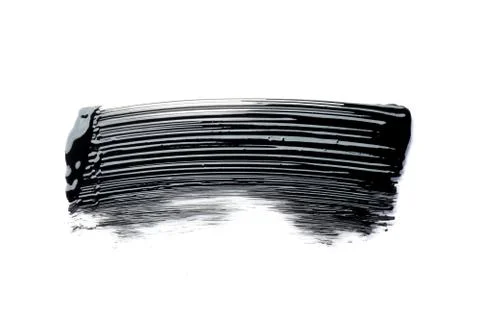Mascara texture with white background Stock Photos