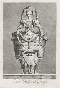 Mascarade  la Grecque; Suite des Vases; and [Chemines] 1771, 1764 Ennemond .. Stock Photos