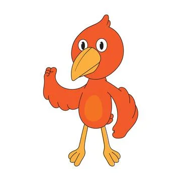 Mascot bird Stock Illustration