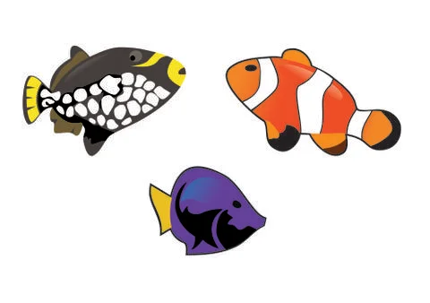 Mascot cartoon character fish vector Illustrazione stock