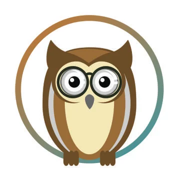 Mascot character smart owl Stock Illustration