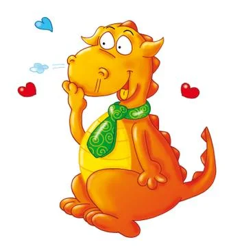 The mascot of the dragon Stock Illustration