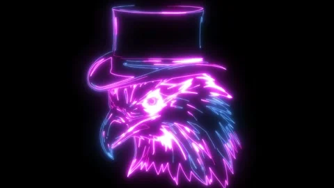 Mascot Head of an Eagle Stock Footage 275592823