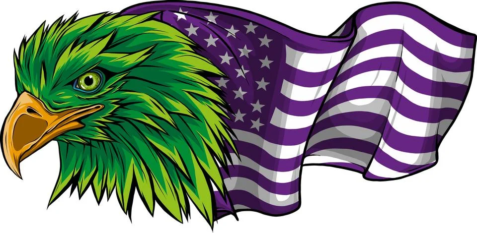 Mascot Head of an Eagle vector illustration design 库存插图