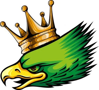 Mascot Head of an Eagle vector illustration design 库存插图