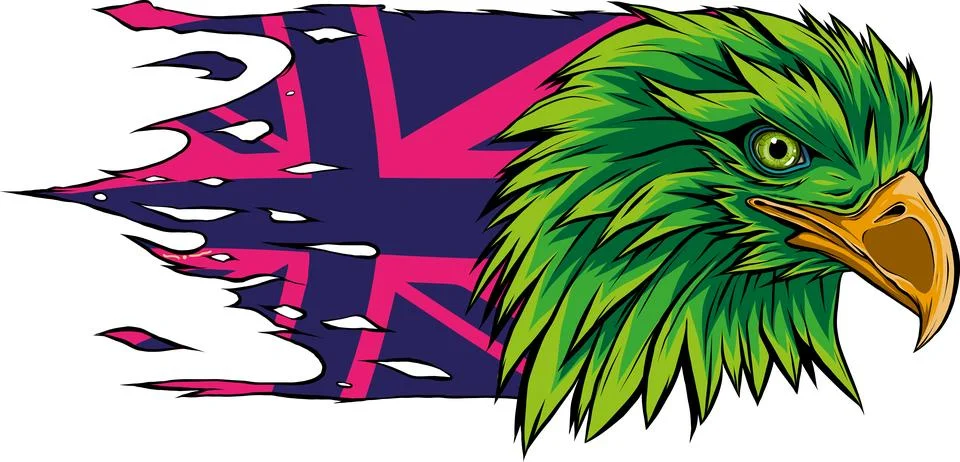 Mascot Head of an Eagle vector illustration design 库存插图