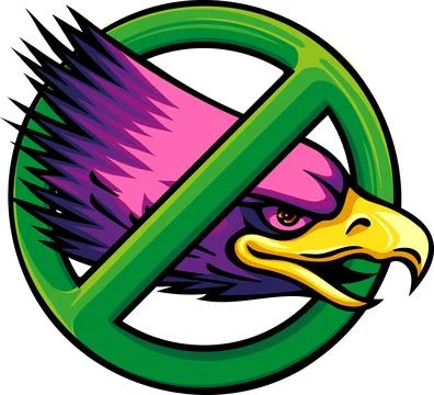 Mascot Head of an Eagle vector illustration design 库存插图