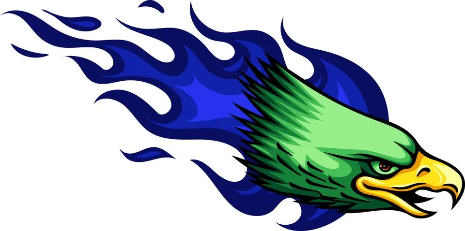 Mascot Head of an Eagle vector illustration design 库存插图
