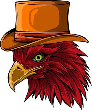 Mascot Head of an Eagle vector illustration design 库存插图