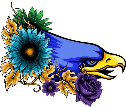 Mascot Head of an Eagle vector illustration design 库存插图