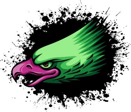 Mascot Head of an Eagle vector illustration design 库存插图