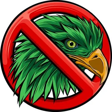 Mascot Head of an Eagle vector illustration design Illustrazione stock