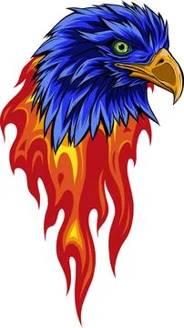 Mascot Head of an Eagle vector illustration design 库存插图