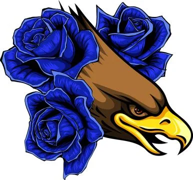 Mascot Head of an Eagle vector illustration design Stock Illustration
