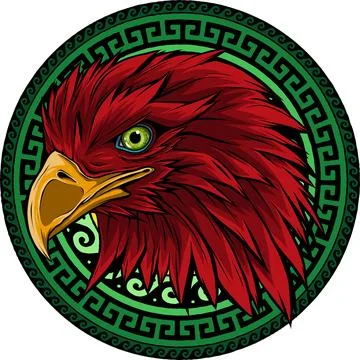 Mascot Head of an Eagle vector illustration design 库存插图