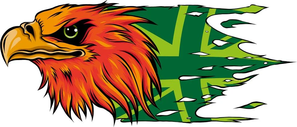 Mascot Head of an Eagle vector illustration design 库存插图