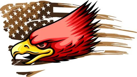 Mascot Head of an Eagle vector illustration design Illustrazione stock