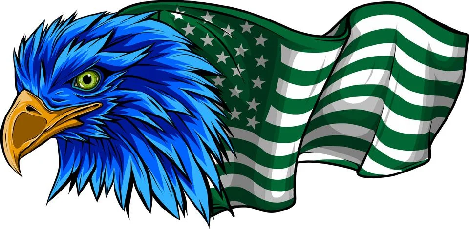 Mascot Head of an Eagle vector illustration design 库存插图