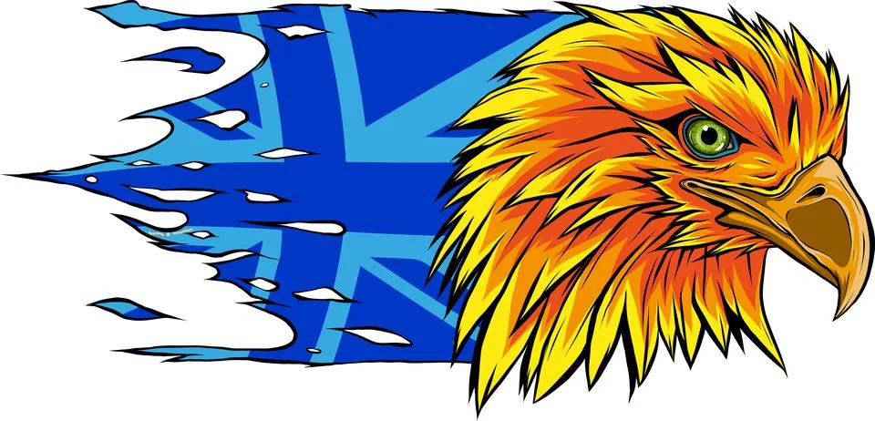 Mascot Head of an Eagle vector illustration design Stock Illustration