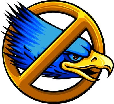 Mascot Head of an Eagle vector illustration design 库存插图