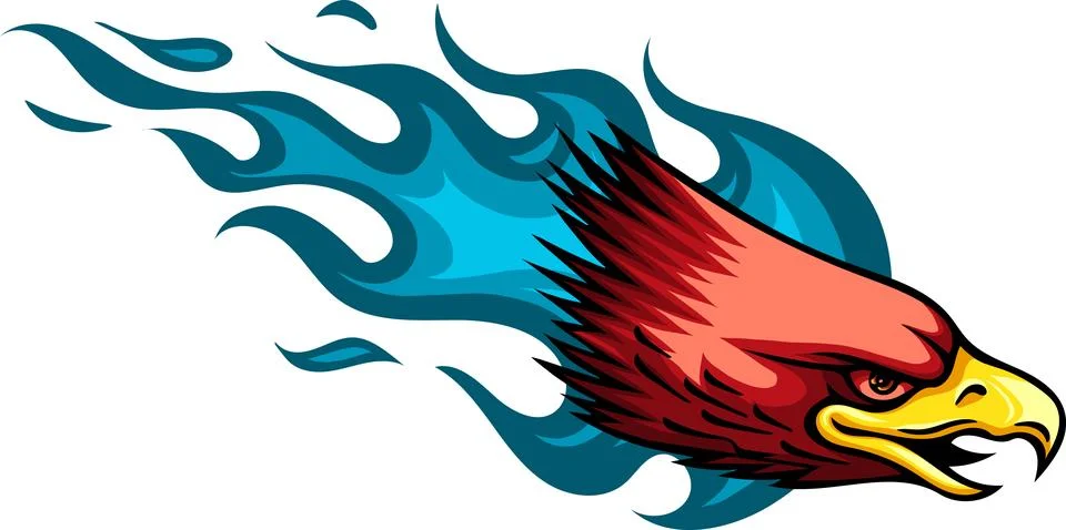 Mascot Head of an Eagle vector illustration design 库存插图