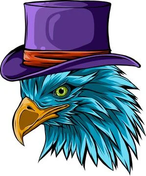Mascot Head of an Eagle vector illustration design 库存插图
