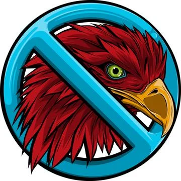 Mascot Head of an Eagle vector illustration design 库存插图