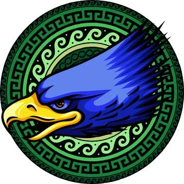 Mascot Head of an Eagle vector illustration design Stock Illustration