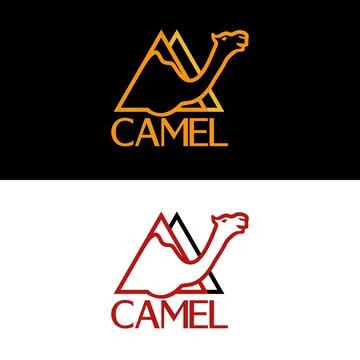 Mascot logo, camel icon, Stock Illustration